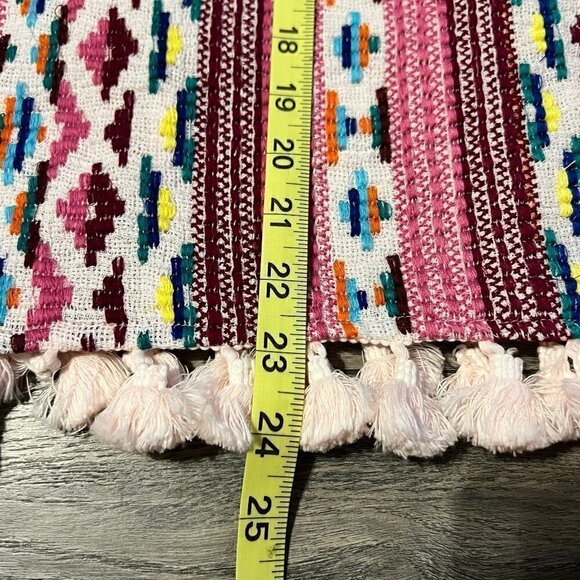 NWT Tru Luxe Jeans Top with Mixed Material. Size med. - Picture 6 of 6